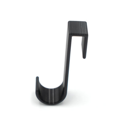 4x Haczyk bezinwazyjny drzwi kabina prysznicowa szafka kaloryfer czarny