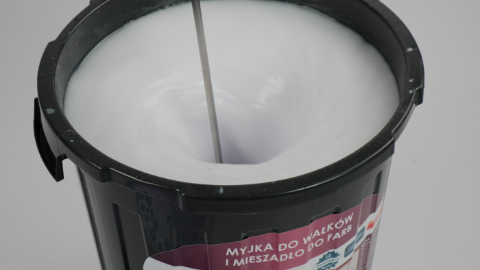 Przyrząd do MYCIA wałków i MIESZADŁO do farb SpinRoll (pręt + 2 mieszadła) – regulacja wielkości