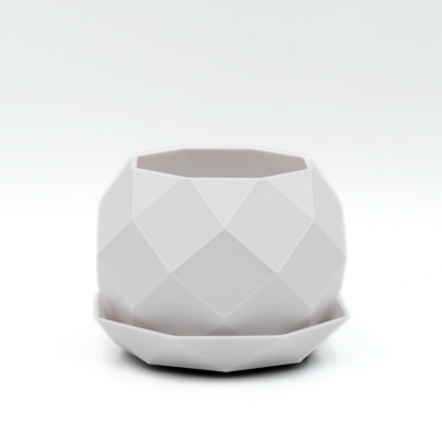 Osłonka na Doniczkę / Doniczka z Podstawką Idealna do Twojego Domu! 10 cm biała