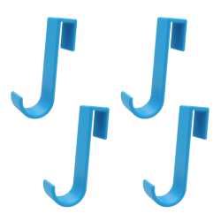 4x Haczyk bezinwazyjny drzwi kabina prysznicowa szafka kaloryfer niebieski