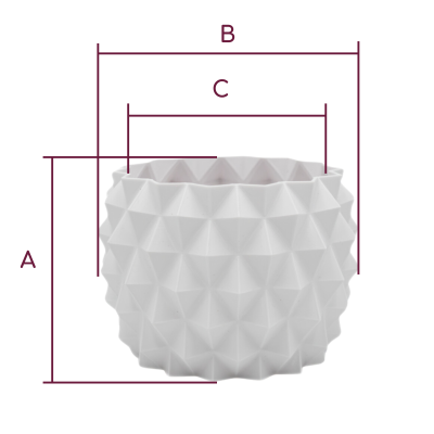 Osłonka na Doniczkę – Idealna do Twojego Domu! 12 cm – biała