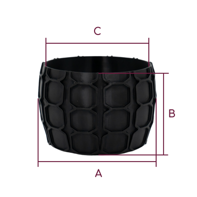 Osłonka na Doniczkę 8,5×12,5 cm – czarna