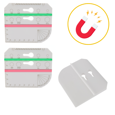 2x Narzędzie magnetyczne do montażu regipsów płyt G-K znacznik