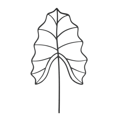 Podpórka do Roślin LIŚĆ / ALOCASIA  Eleganckie i Funkcjonalne Wsparcie dla Twoich Roślin Domowych
