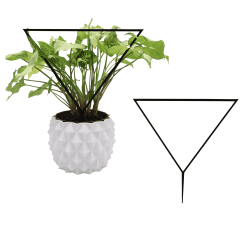 Podpora do Roślin pnących – Trójkąt – Eleganckie i Funkcjonalne Wsparcie dla Twoich Roślin Domowych