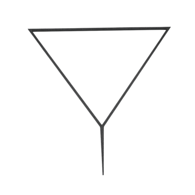 Podpora do Roślin pnących – Trójkąt – Eleganckie i Funkcjonalne Wsparcie dla Twoich Roślin Domowych