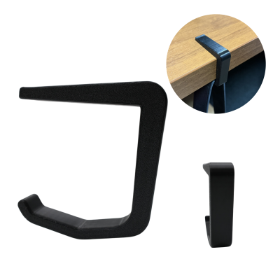 Wieszak czarny na torebkę lub plecak do biurka stołu blatu