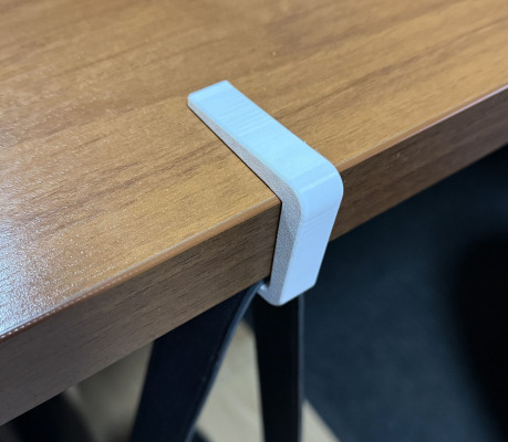 Wieszak biały na torebkę plecak do biurka stołu blatu