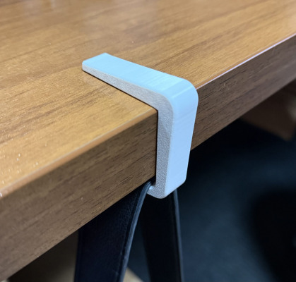 Wieszak biały na torebkę plecak do biurka stołu blatu