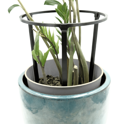 Zestaw 3 podpór do roślin RING – 185/200/220 mm – podpórki pierścieniowe, obejma do kwiatów, doniczek i ogrodu