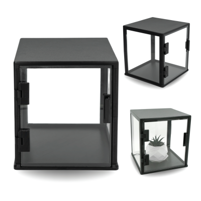 MINI GABLOTKA LED 20×20×20 cm — PODŚWIETLANY EKSPOZYTOR DO FIGUREK I BIŻUTERII