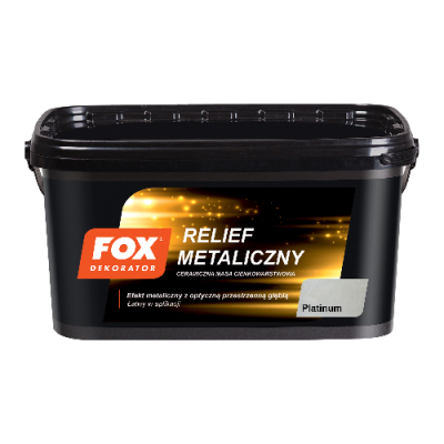 Fox Dekorator relief metaliczny platinum 1kg