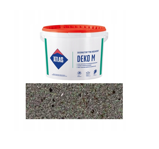 ATLAS DEKO M dekoracyjny tynk mozaikowy 25 kg - Bazalt 02