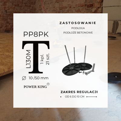 PODŁOGA | PODŁOŻE BETONOWE | PROFIL PUNKTOWY PP8PK | 21 SZT.