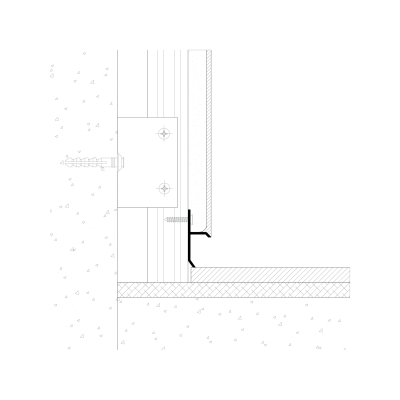Aluminiowa listwa przypodłogowa szczelinowa 20 mm, biała