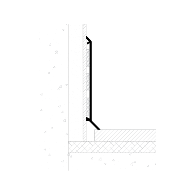 Aluminiowa listwa przypodłogowa 80 mm, biała