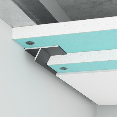 Aluminiowy profil cieniowy Shadow Gap "Jaskółczy ogon" 10 mm, czarny