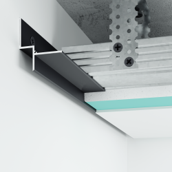 Aluminiowy profil cieniowy Shadow Gap 10 mm, czarny