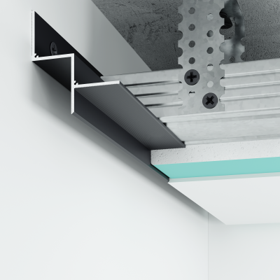 Aluminiowy profil cieniowy Shadow Gap 20 mm, czarny