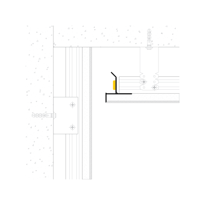 Aluminiowy profil cieniowy Shadow Gap 16 mm z kanałem LED, biały