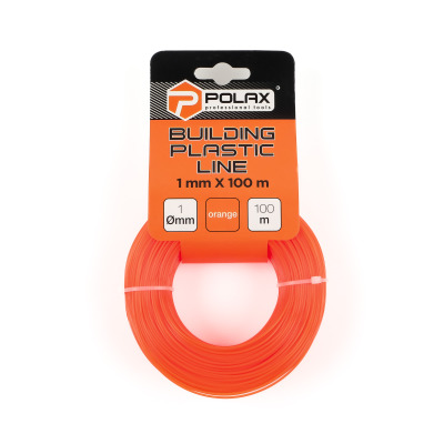 Linia konstrukcyjna Polax 1 mm X 100 m, pomarańczowa (30-014)