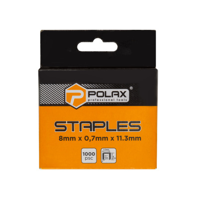 Zszywki do zszywacza hartowane Polax A53 8*11,3 mm, 1000 szt. (24-008)