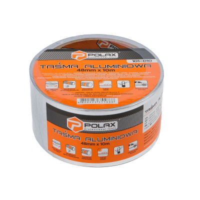 Taśma aluminiowa Taśma klejąca Polax 50 mm x 10 m (101-010)