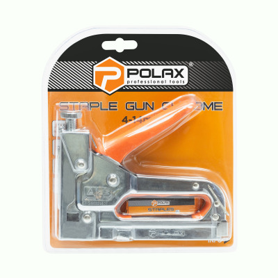 Zszywacz budowlany, metal chromowany, Polax 4-14 mm (24-006)