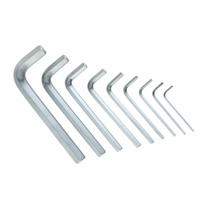 Zestaw kluczy imbusowych Polax w kształcie litery L 9 sztuk, 1,5-10 mm, Cr-V (25-005)