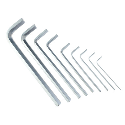 Zestaw długich kluczy imbusowych Polax w kształcie litery L, 9 sztuk, 1,5-10 mm, Cr-V (25-006)