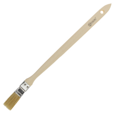 Szczotka do grzejników Polax 1" typ "Standard", włosie mieszane, rączka drewniana (13-001)