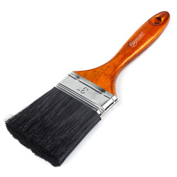 Pędzel płaski Polax 3" typ "Lakra" sztuczne włosie, rączka plastikowa (09-005)