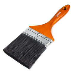 Pędzel płaski Polax 4" typ "Lakra" sztuczne włosie, rączka plastikowa (09-006)