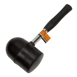 Młotek gumowy Polax, rękojeść metalowa czarna 1250 g (39-002)