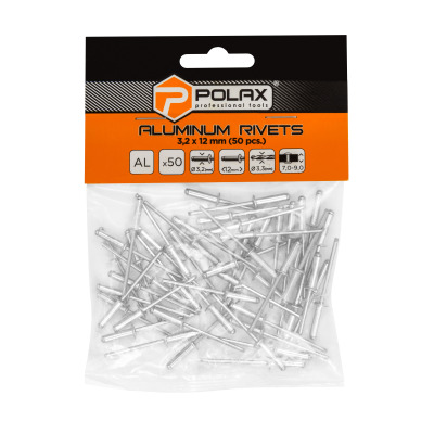 Nity zrywalne aluminiowe 3,2 x 12 mm Polax (37-006)