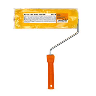 Wałek strukturalny „Rough” 8x80x250 mm profesjonalny Polax z rączką (21-006)