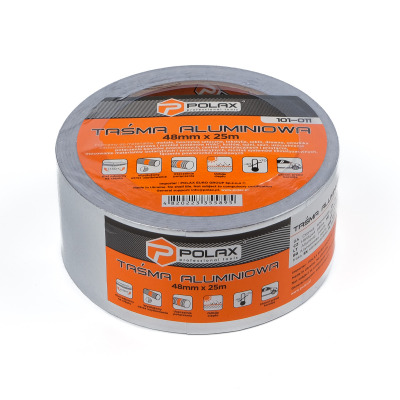 Taśma aluminiowa Taśma klejąca Polax 50 mm x 25 m (101-011)