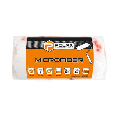 Profesjonalny wałek malarski „Mikrofibra” 6x30x100 mm Polax (02-003)