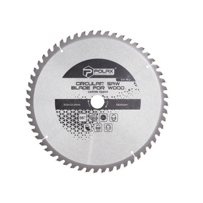Brzeszczot Polax do drewna z końcówkami węglikowymi 350x32,0/30, 56T (54-153)