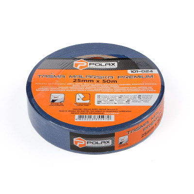 Malarska taśma klejąca Polax Premium 25 mm x 20 m (101-024)