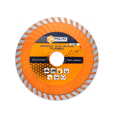 Diamentowa tarcza turbo Polax 125x7x2,6x22,23, 25% (54-128)