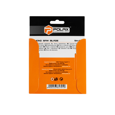 Diamentowa tarcza turbo Polax 125x7x2,6x22,23, 25% (54-128)
