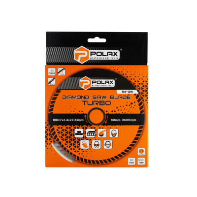 Diamentowa tarcza turbo Polax 180x2,8x22,23, 25% (54-129)