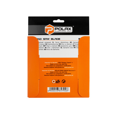 Diamentowa tarcza turbo Polax 180x2,8x22,23, 25% (54-129)