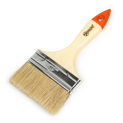 Pędzel płaski Polax 4″ typu „Standard” włosie mieszane, rękojeść z tworzywa sztucznego (04-007)