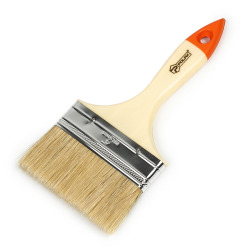 Pędzel płaski Polax 4″ typu „Standard” włosie mieszane, rękojeść z tworzywa sztucznego (04-007)
