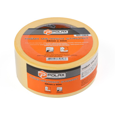 Malarska taśma klejąca Polax Standard 48 mm x 40 m (101-069)