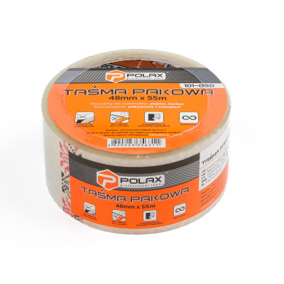Taśma klejąca Taśma pakowa Polax przezroczysta 48 mm х 55 m (101-050)