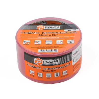 Taśma klejąca wzmocniona Polax taśma klejąca czerwona 50 mm x 10 m (101-171)
