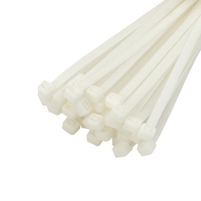 Zacisk plastikowy (opaska) Polax nylon 4 x 300mm, biały 100 szt. (37-099)
